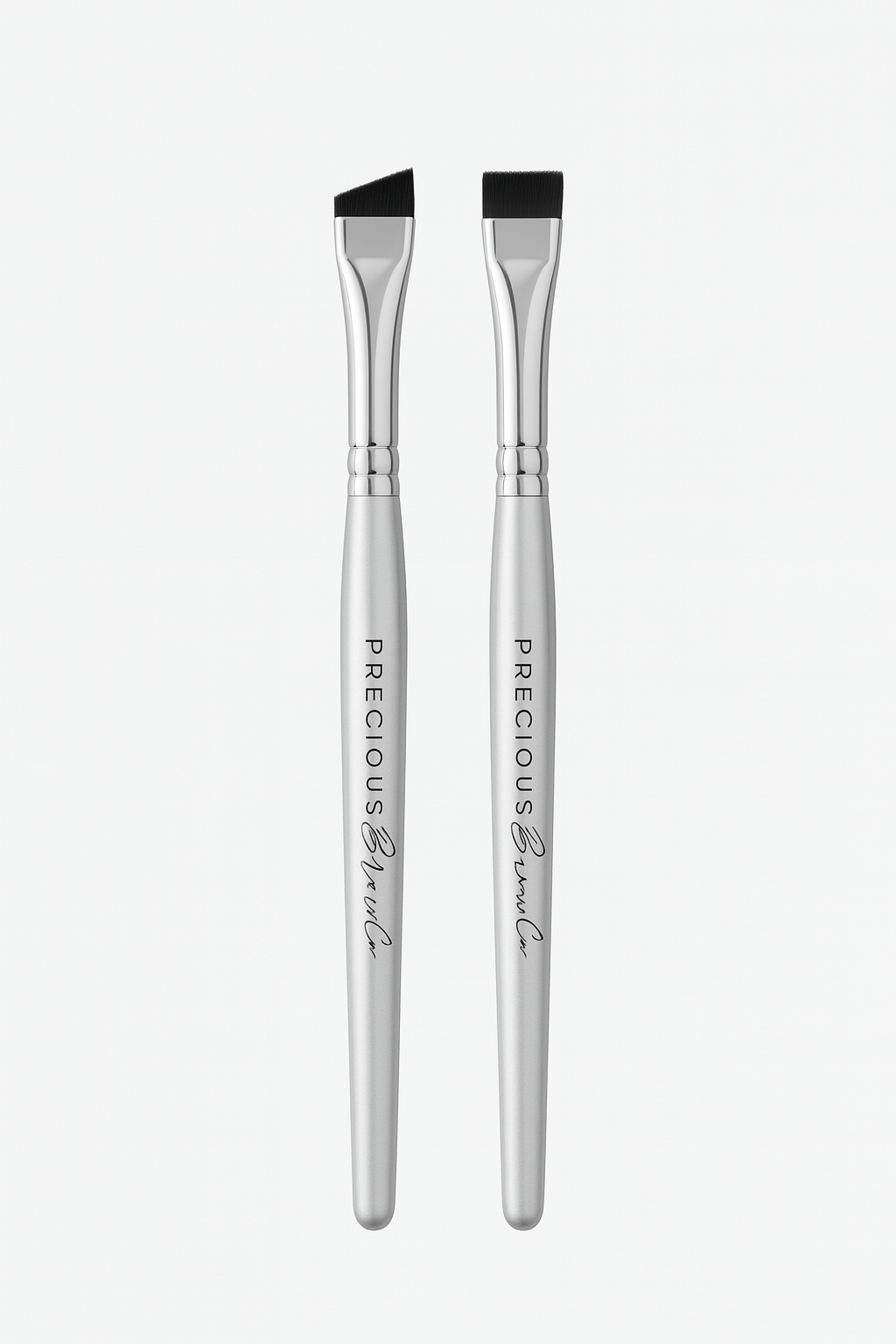 Chrome Dual Brush Set